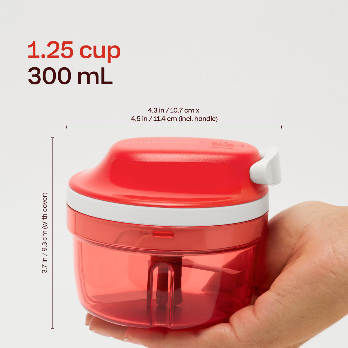 Tupperware® SuperSonic™ Chopper Compact | Mini Manual Food Processor - Image 6