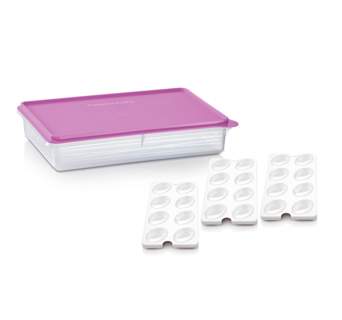Tupperware® Snack-Stor® Large Storage Container with 3 Egg Tray Inserts - Image 2