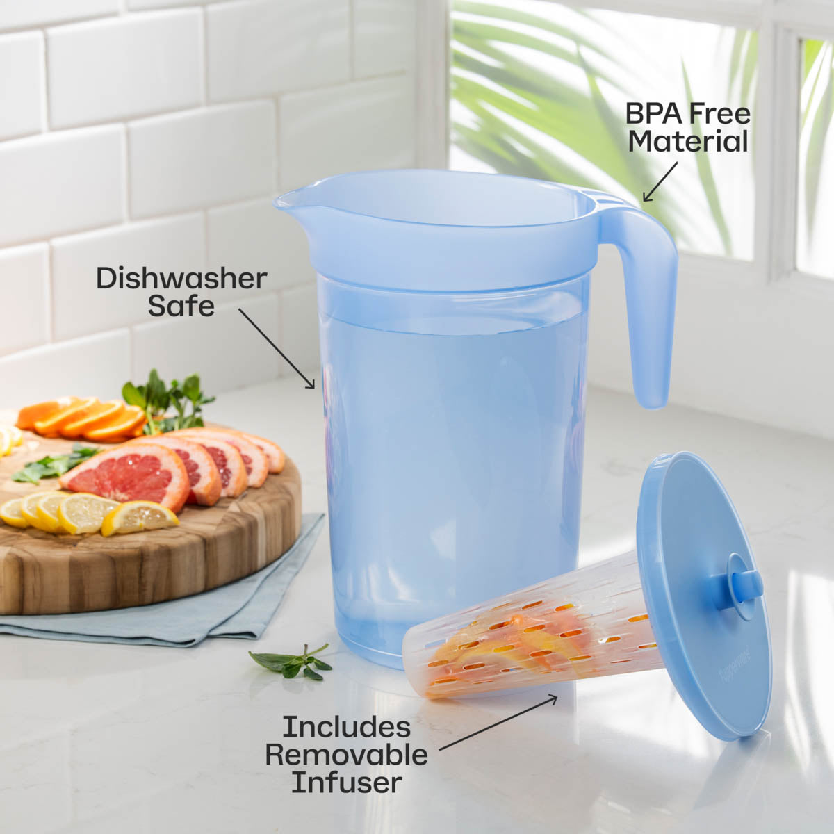 Tupperware® Ilumina 1-Gallon Pitcher with Infuser | 1 Gal / 3.8 L - Image 3